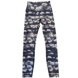 LULULEMON ATHLETICA Wunder Under Dottie Dream Rose Neutral Brush Gray Leggings